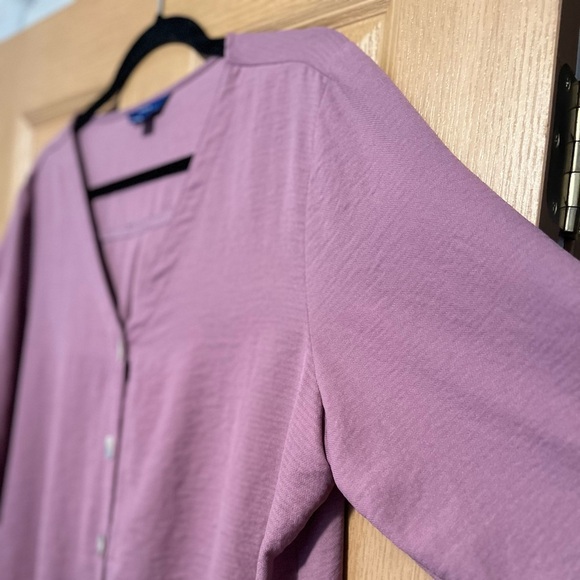 Apt. 9 Mauvy Button Down Blouse - Picture 7 of 9